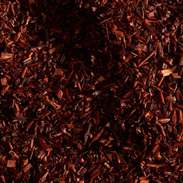 Close up of rooibos leaves, one of the hero ingredients in weDo's products